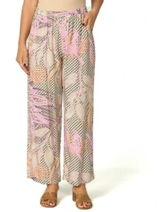 Summer Essence Pull On Pant in Multi