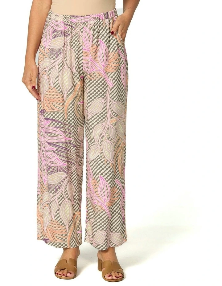 Summer Essence Pull On Pant in Multi image 1