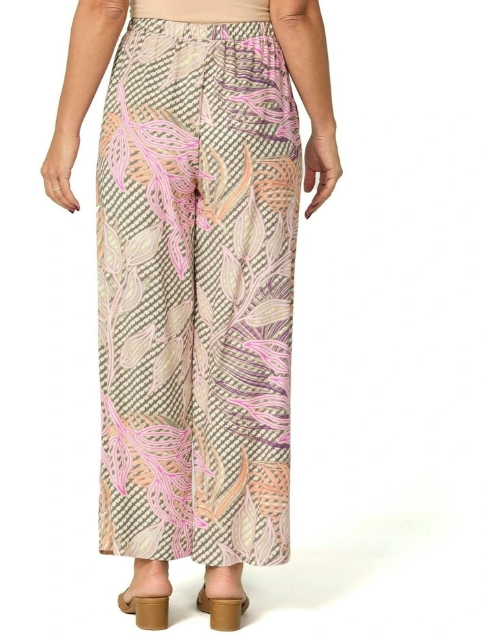 Summer Essence Pull On Pant in Multi image 2