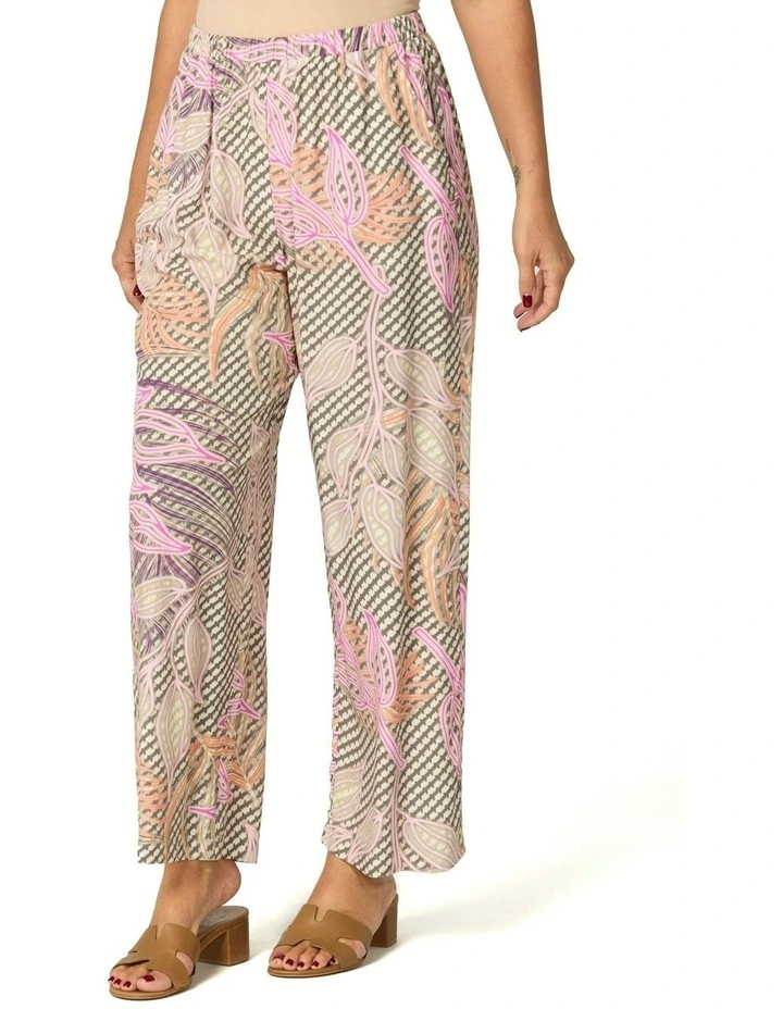 Summer Essence Pull On Pant in Multi image 3