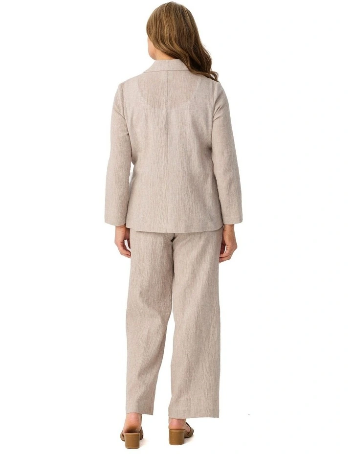 Lumina 1 Button Jacket in Cream image 2