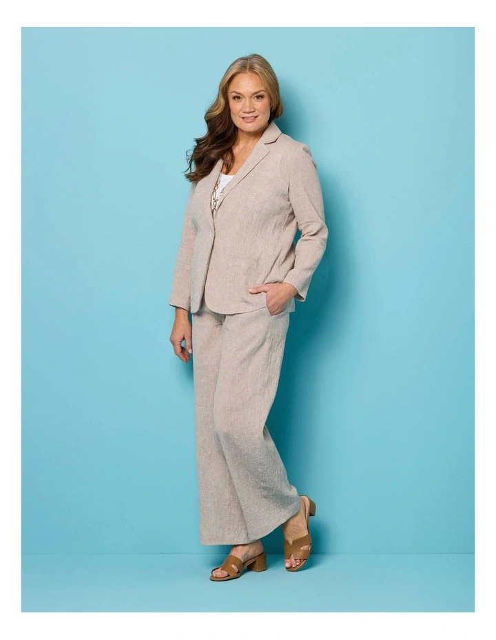 Lumina 1 Button Jacket in Cream image 6