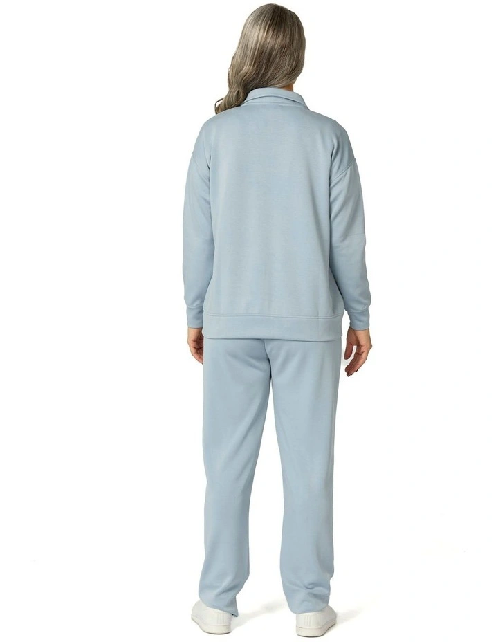 Zen Zip Up Jacket in Blue image 2