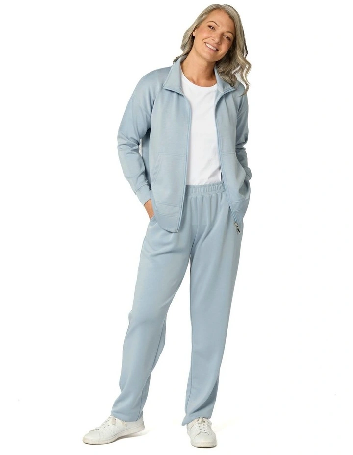 Zen Zip Up Jacket in Blue image 4