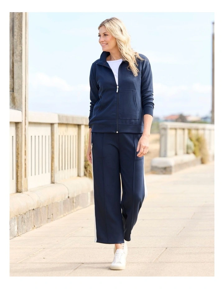 Zen Zip Up Jacket in Blue image 6