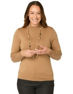Viola Turtle Neck Sweater in Brown