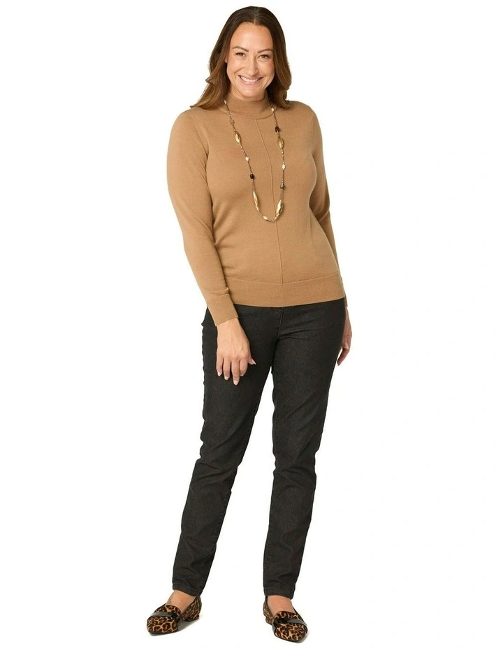 Viola Turtle Neck Sweater in Brown image 4