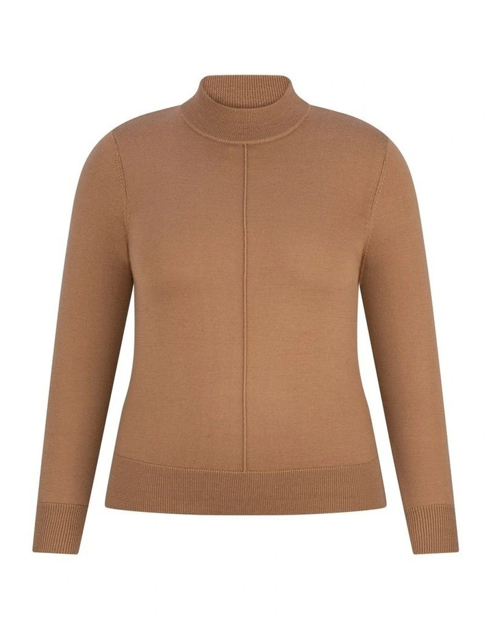 Viola Turtle Neck Sweater in Brown image 5