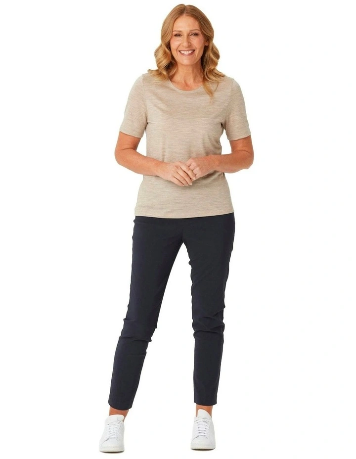 Hedrena Classic Short Sleeve Tee in Beige image 4