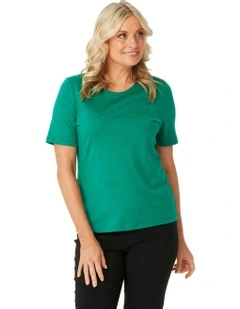 Hedrena Classic Short Sleeve Tee in Green
