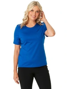Hedrena Classic Short Sleeve Tee in Blue