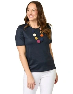 Hedrena Classic Short Sleeve Tee in Blue