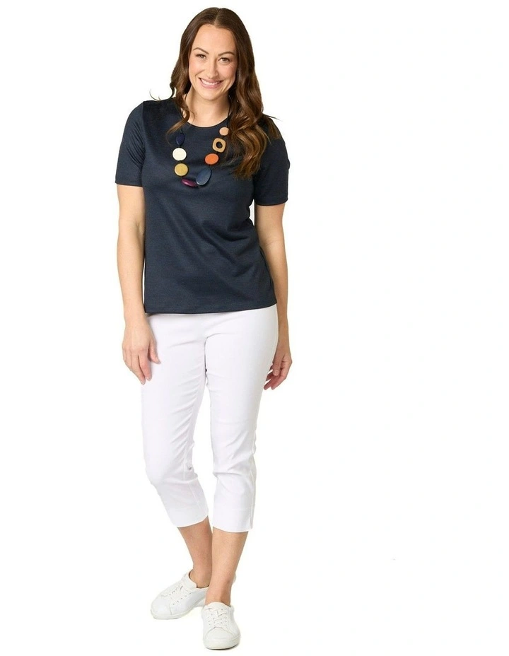 Hedrena Classic Short Sleeve Tee in Blue image 4