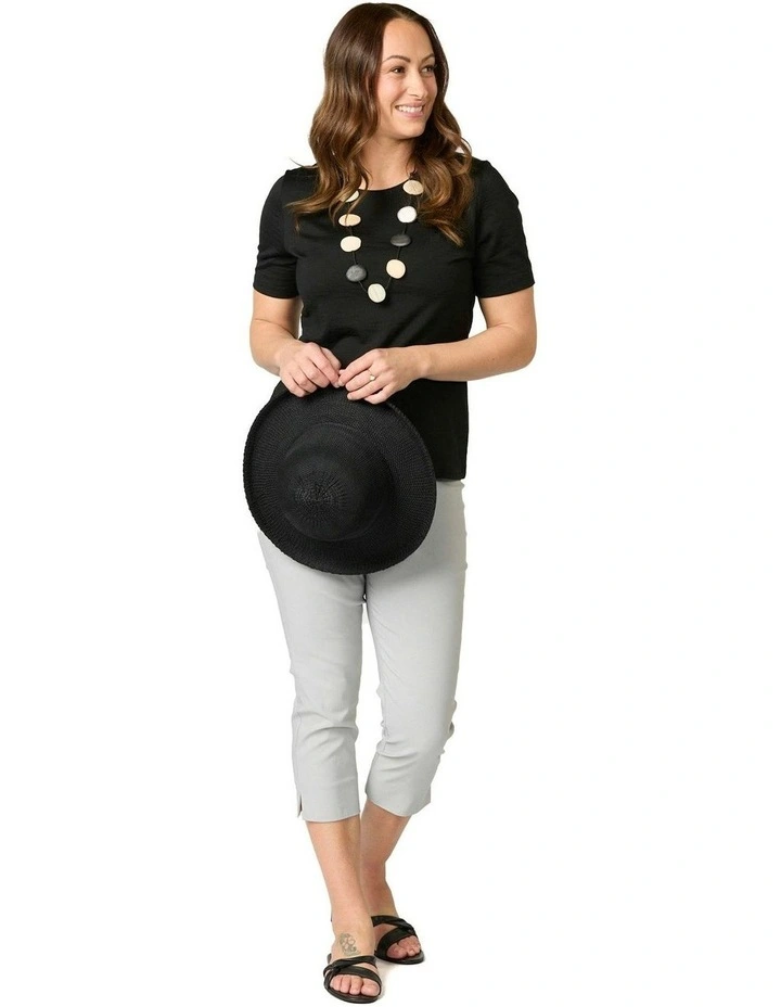 Hedrena Classic Short Sleeve Tee in Black image 4