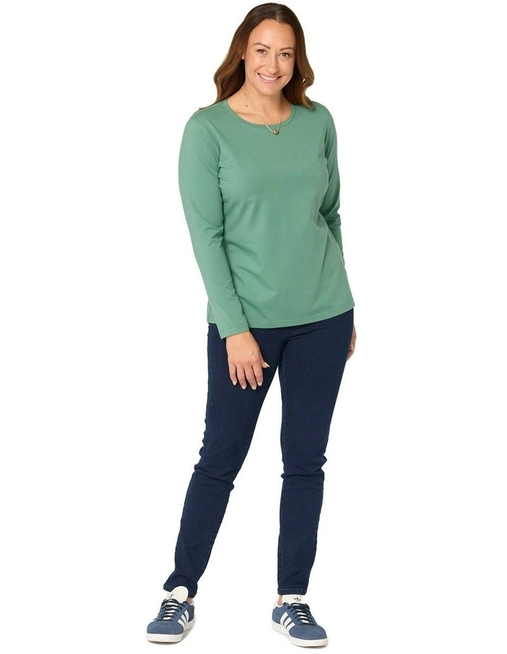 Camp Classic Long Sleeve Tee in Green image 4