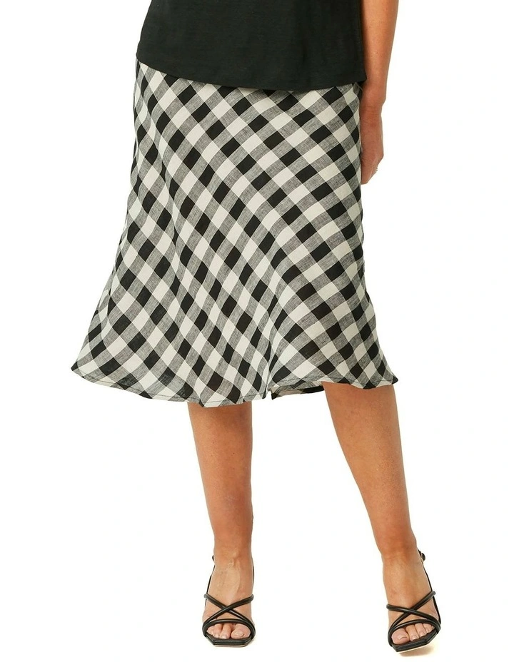 Rossdale Check Pull On Skirt in Multi image 1