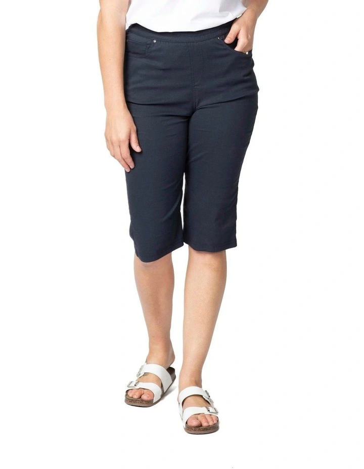 Vibe Stretch Pull On Long Short in Blue image 4