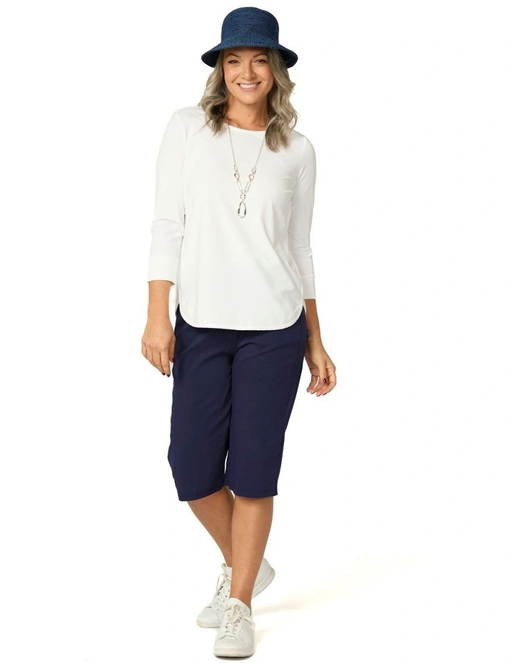 Vibe Stretch Pull On Long Short in Blue image 5