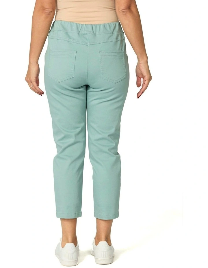 Sandy Stretch 7/8 Pull On Jean in Blue image 2