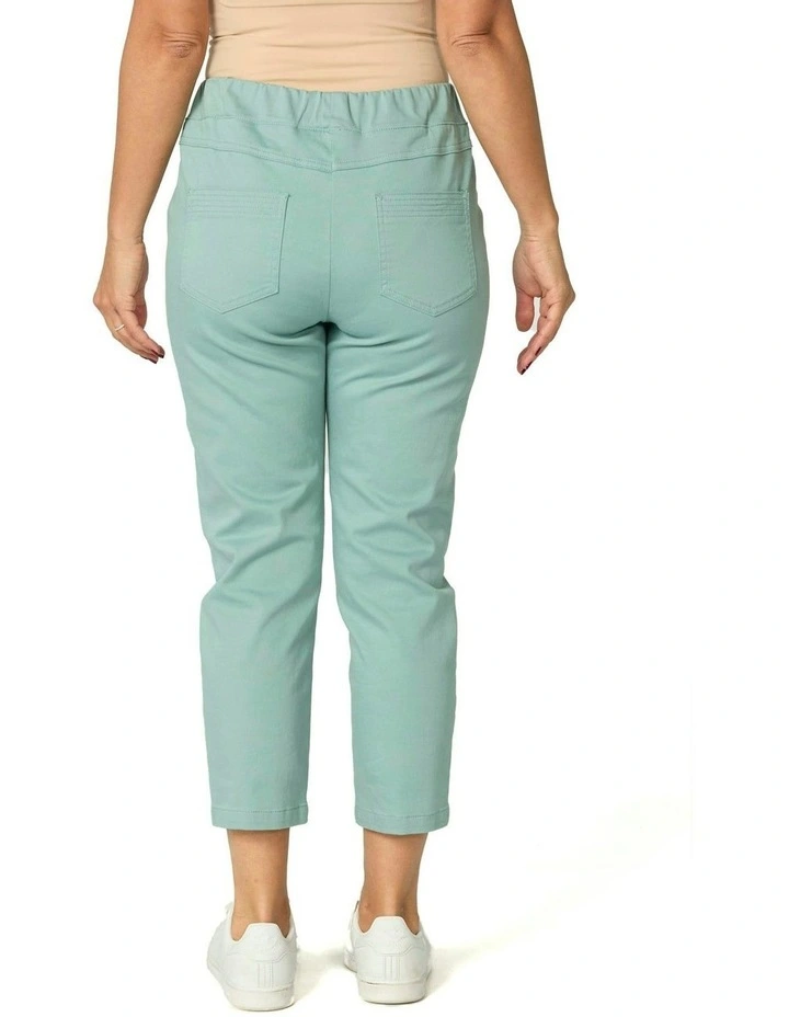 Sandy Stretch 7/8 Pull On Jean in Blue image 2