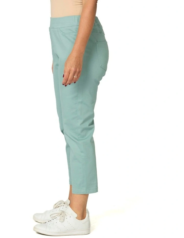 Sandy Stretch 7/8 Pull On Jean in Blue image 3