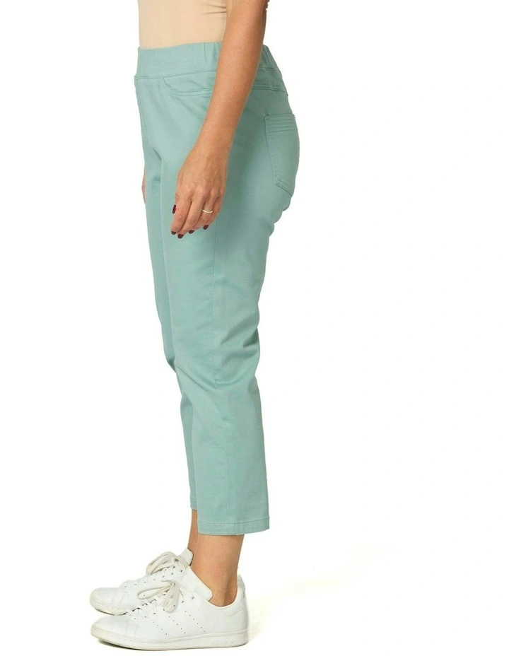 Sandy Stretch 7/8 Pull On Jean in Blue image 3