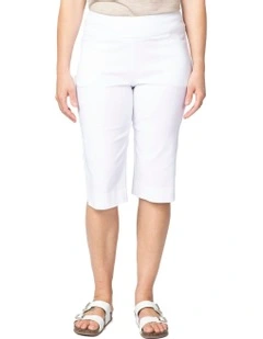 Chaucer Basque Long Shorts in White