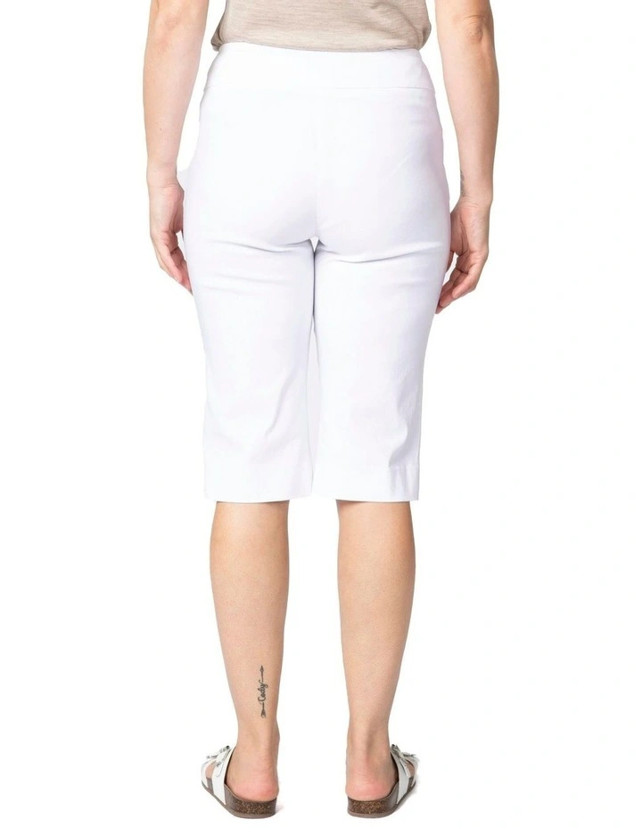 Chaucer Basque Long Shorts in White image 2