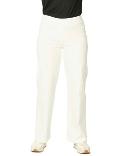 Wide Leg Suzy Stretch Pull On Jean in Cream