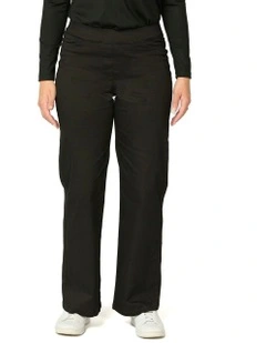 Wide Leg Suzy Stretch Pull On Jean in Black
