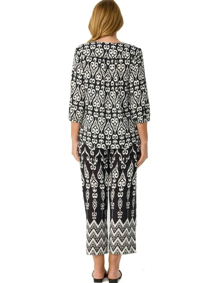 Billi Border Pant in Multi image 2