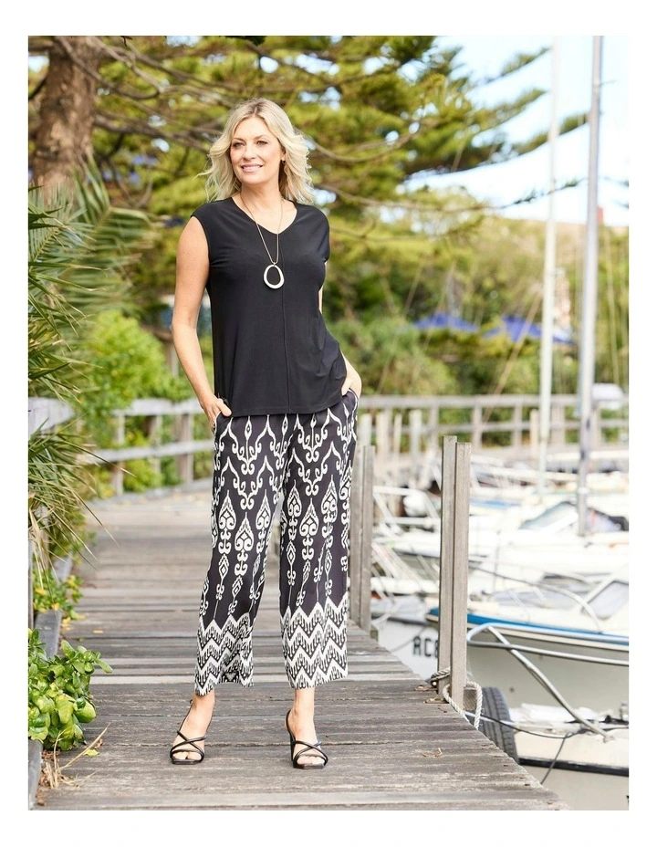 Billi Border Pant in Multi image 5