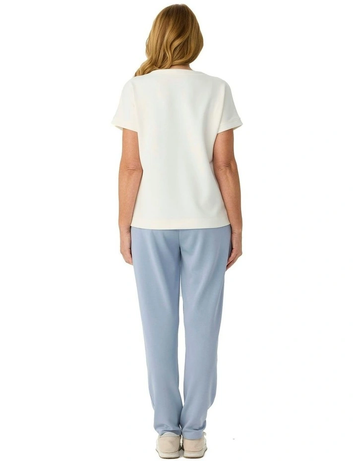Zen Pull On Slim Leg Pant in Blue image 2