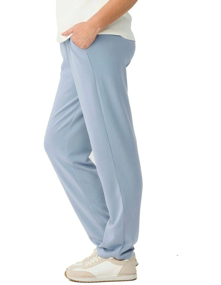 Zen Pull On Slim Leg Pant in Blue image 3