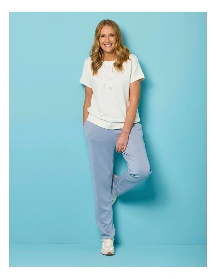 Zen Pull On Slim Leg Pant in Blue image 4