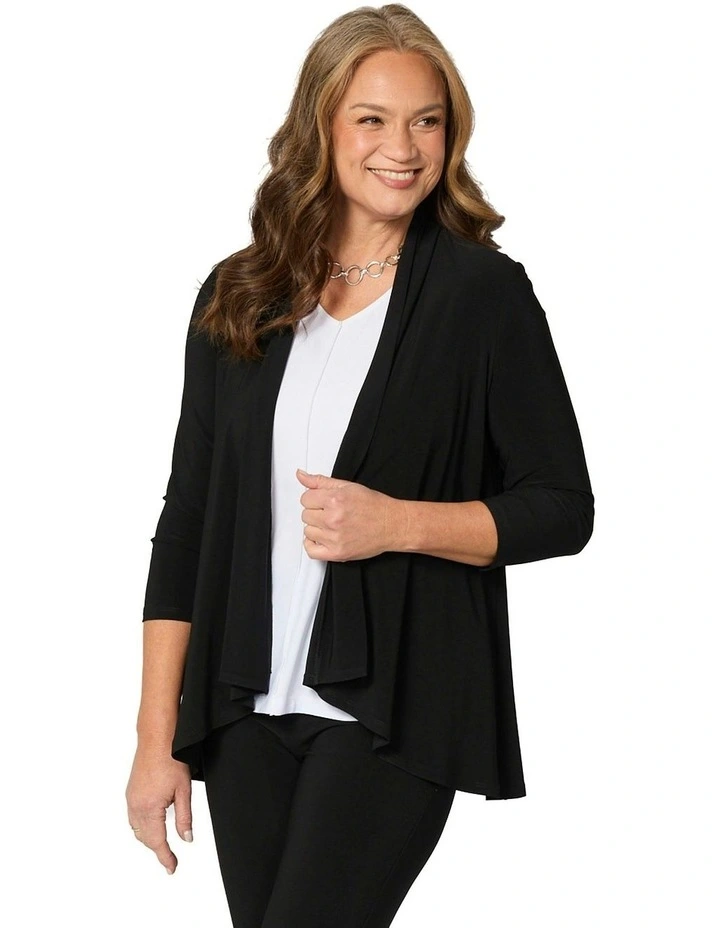 Hush Swing Cardigan in Black image 1