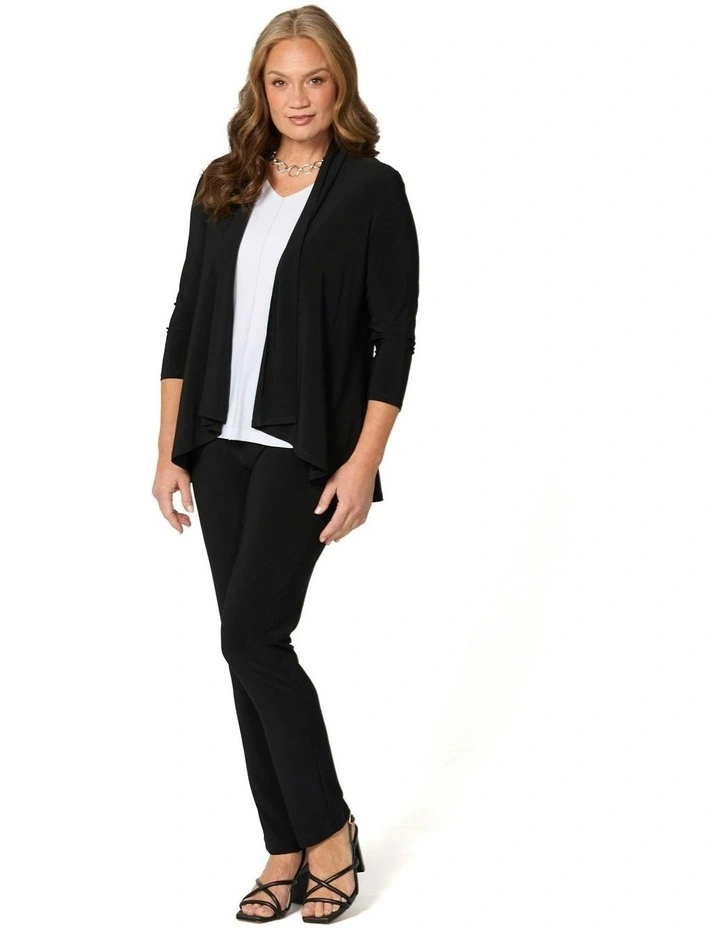 Hush Swing Cardigan in Black image 4