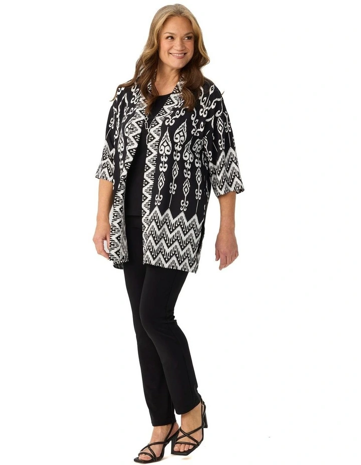 Billi Border Kimono in Multi image 4