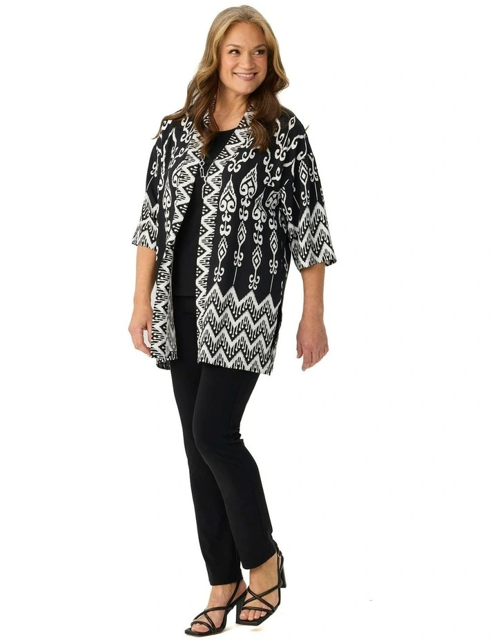 Billi Border Kimono in Multi image 4