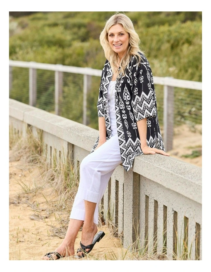 Billi Border Kimono in Multi image 5