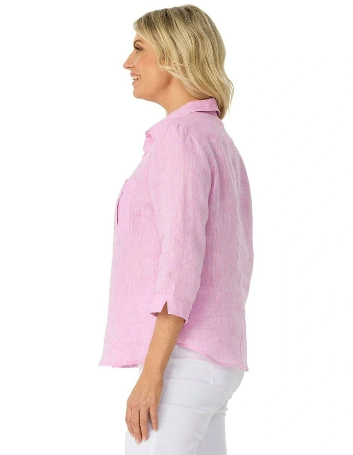 Galleria X-Dye 3/4 Sleeve Shirt in Pink image 3