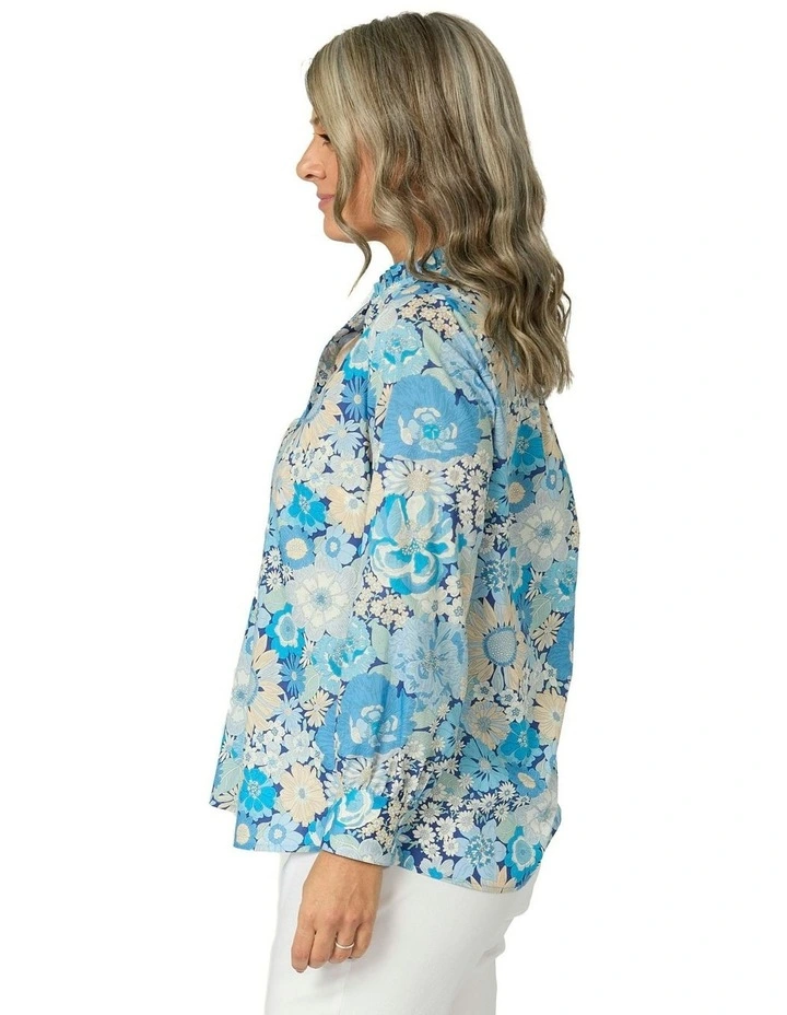 Summers In The Sun Liberty Shirt in Blue image 3