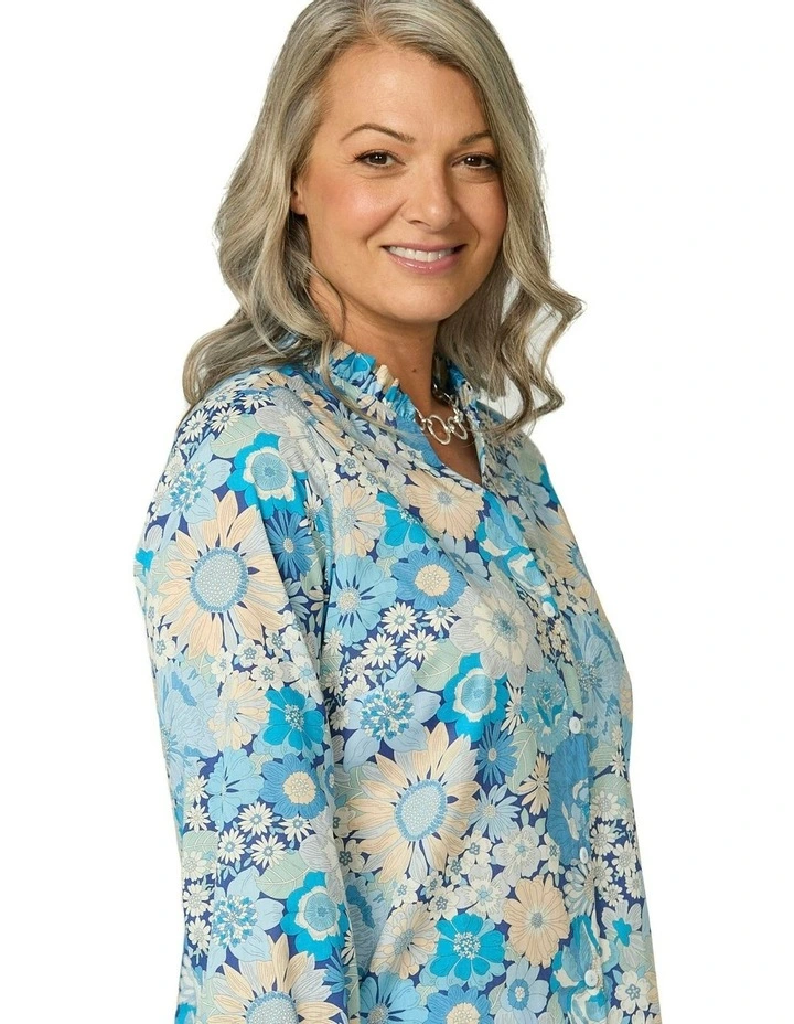 Summers In The Sun Liberty Shirt in Blue image 4