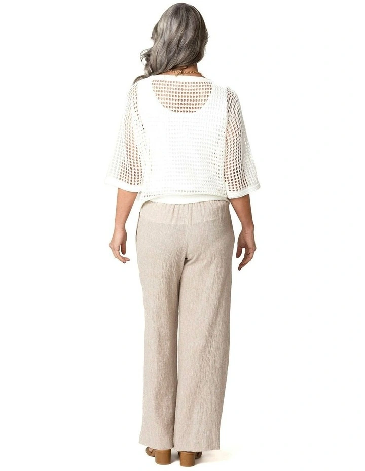 Esperance Eyelet Top in White image 2
