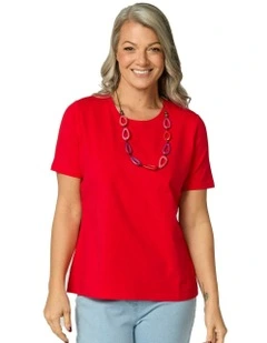 Summer Camp Short Sleeve Tee in Red