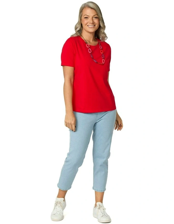 Summer Camp Short Sleeve Tee in Red image 4