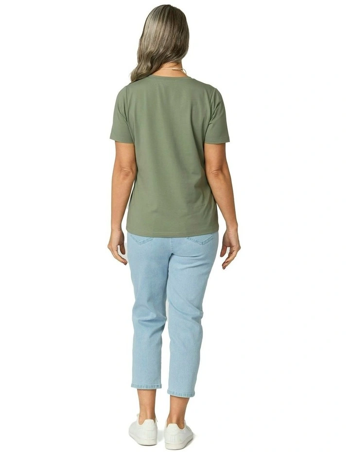 Summer Camp Short Sleeve Tee in Green image 2