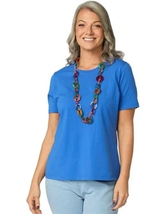 Summer Camp Short Sleeve Tee in Blue