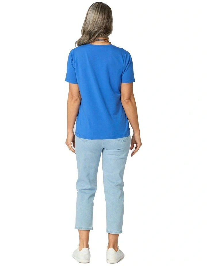 Summer Camp Short Sleeve Tee in Blue image 2