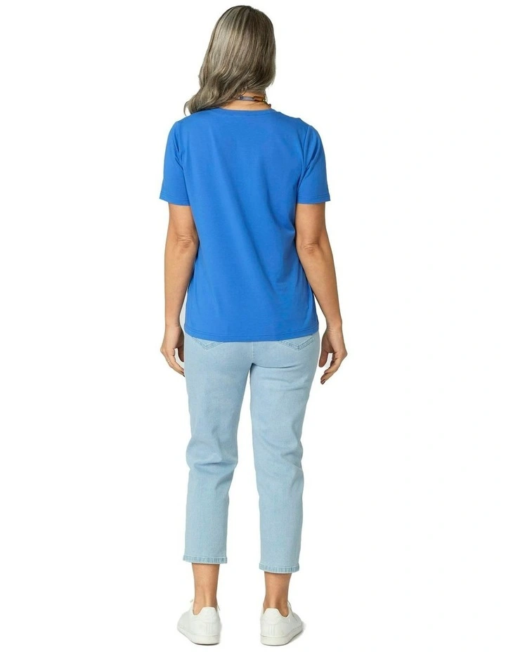 Summer Camp Short Sleeve Tee in Blue image 2